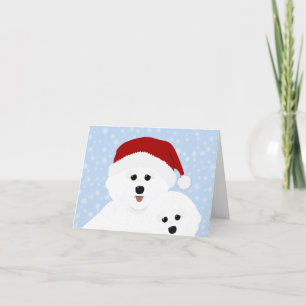 Bichon Frise Holiday Greeting Card