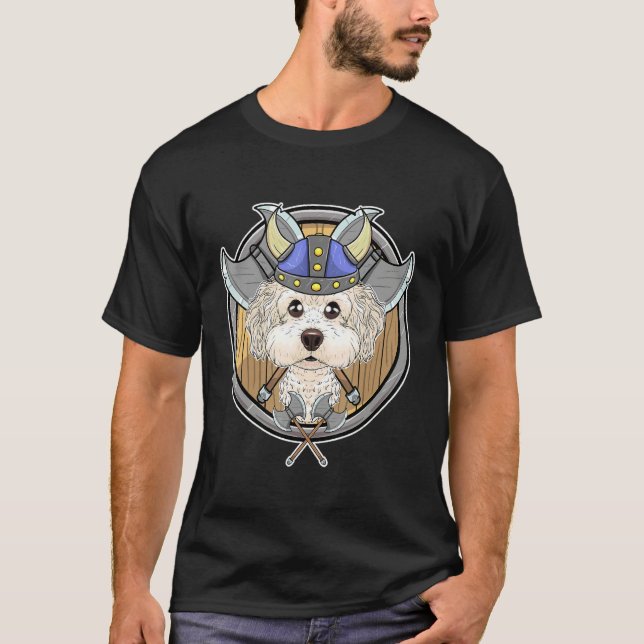 Bichon Frise I Valhalla I Viking T-Shirt (Front)