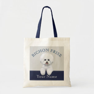 Bichon Frise Illustrated Tote Bag