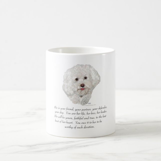 Bichon Frise Keepsake FEMALE Coffee Mug (Center)