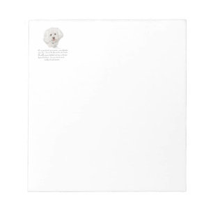 Bichon Frise Keepsake FEMALE Notepad