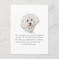 Bichon Frise Keepsake FEMALE