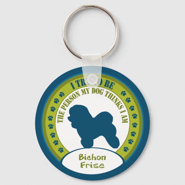 Bichon Frise Key Ring (Front)