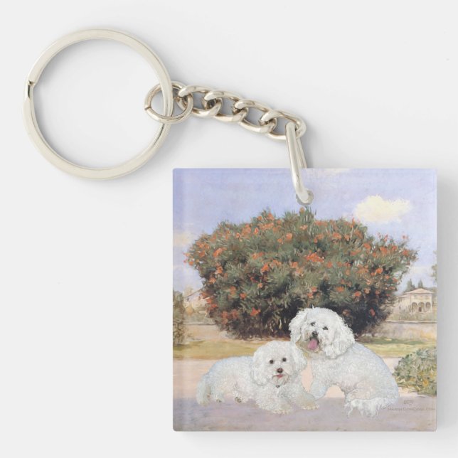 Bichon Frise Key Ring (Front)
