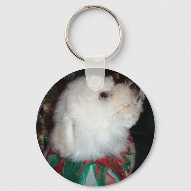 Bichon Frise Keychain (Front)