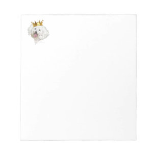 Bichon Frise King Notepad
