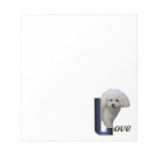 Bichon Frise Love Notepad