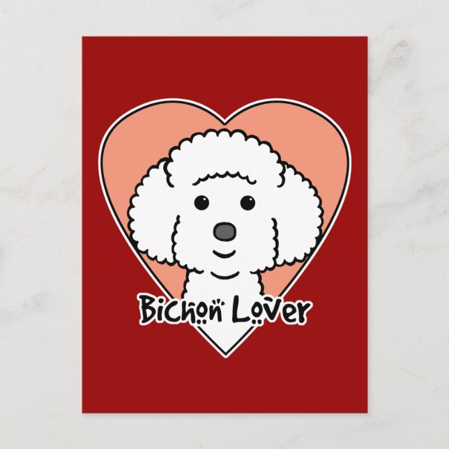 Bichon Frise Lover Postcard (Front)