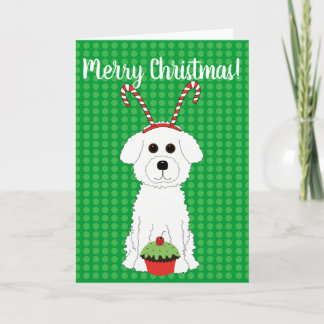 Bichon Frise Merry Christmas Card