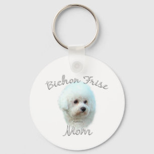 Bichon Frise Mom 2 Key Ring