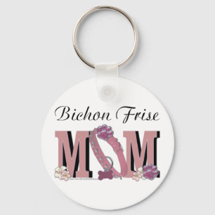 Bichon Frise MOM Key Ring