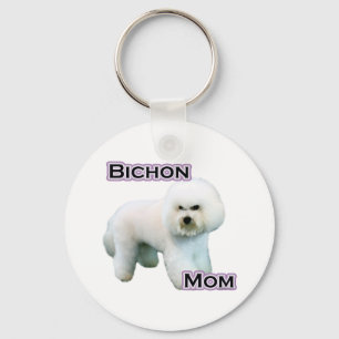 Bichon Frise Mum 4 - Keychain