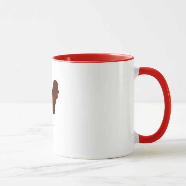 Bichon Frise Mum [Tattoo style] Mug (Right)
