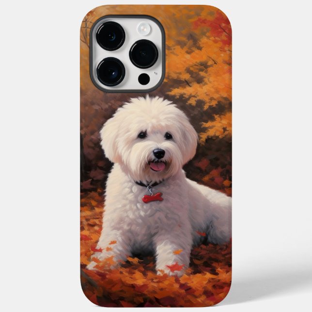 Bichon Frise n Autumn Leaves Fall Inspire  Case-Mate iPhone Case (Back)