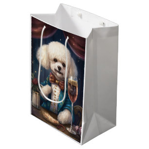Bichon Frise New Year Medium Gift Bag