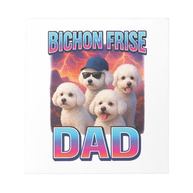 Bichon Frise Notepad (Front)