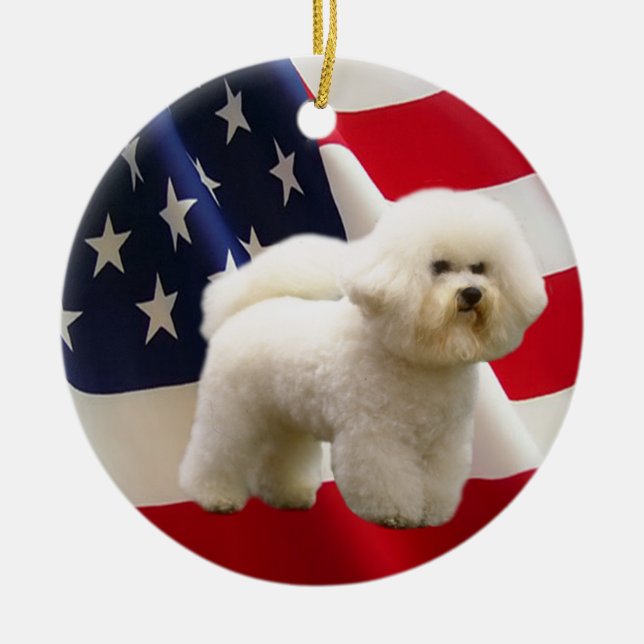 Bichon Frise Ornament (Front)