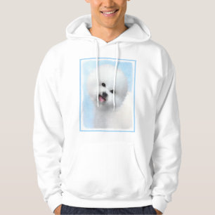 Bichon Frise Painting - Cute Original Dog Art Hoodie