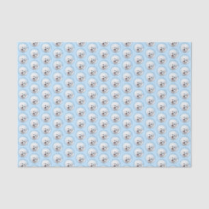 Bichon Frise Painting - Cute Original Dog Art Tissue Paper