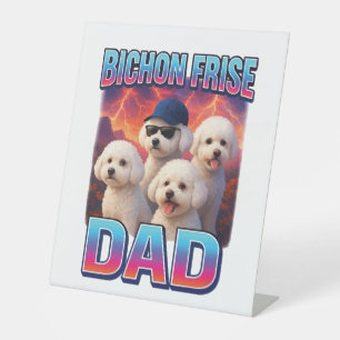 Bichon Frise Pedestal Sign