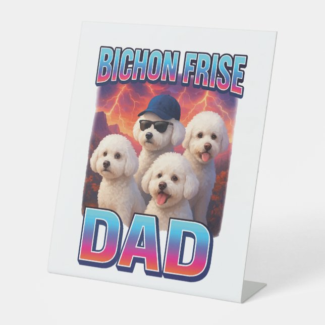 Bichon Frise Pedestal Sign (Front)