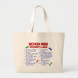 BICHON FRISE Property Laws 2 Large Tote Bag