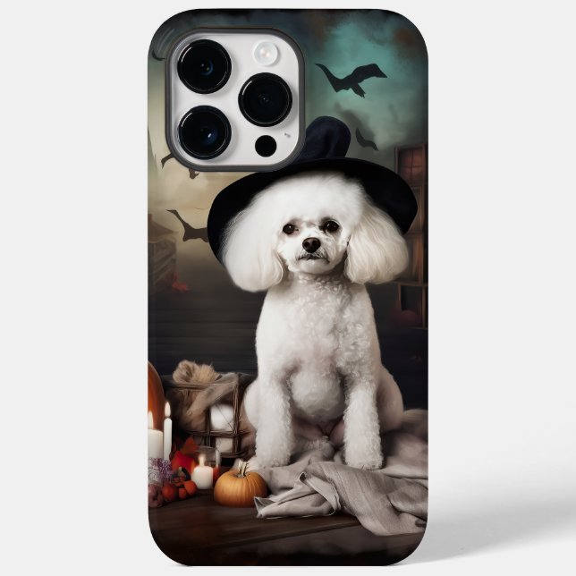 Bichon Frise Pumpkins Halloween Scary Case-Mate iPhone Case (Back)