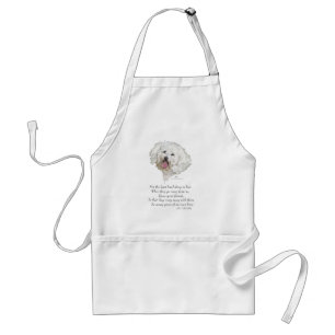 Bichon Frise Rainbow Bridge Standard Apron