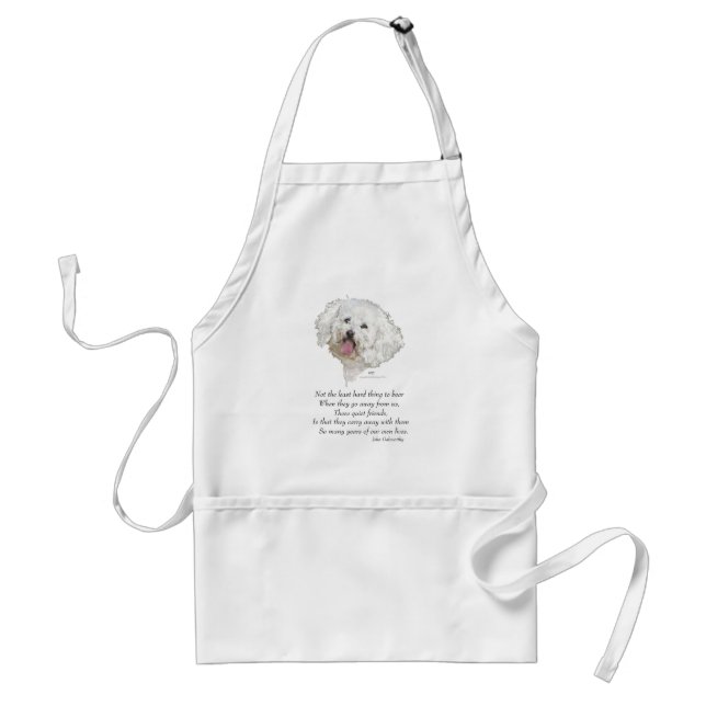 Bichon Frise Rainbow Bridge Standard Apron (Front)