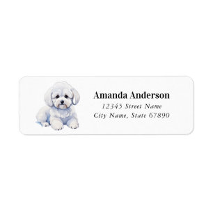 Bichon Frise Return Address Labels