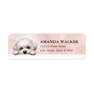 Bichon Frise Return Address Labels