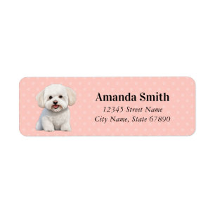 Bichon Frise Return Address Labels