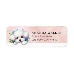 Bichon Frise Return Address Labels