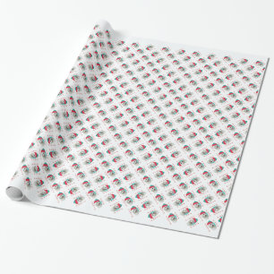 Bichon Frise Santa Paws Wrapping Paper