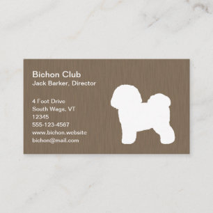 Bichon Frise Silhouette Business Card