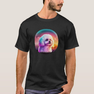 Bichon Frise Synthwave 80s Retrowave Aesthetic  1 T-Shirt