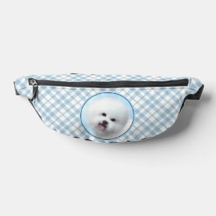 Bichon Frise Tenerife Painting White Cute Dog Art Bum Bags