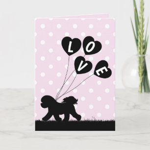 Bichon Frise Valentine's Day Card