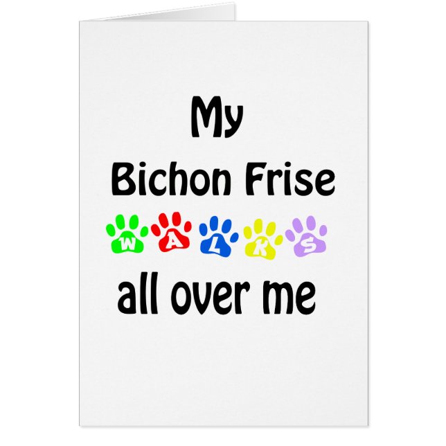 Bichon Frise Walks Design (Front)