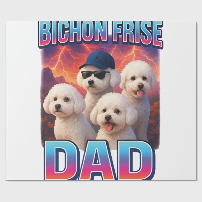 Bichon Frise Wrapping Paper (Flat)