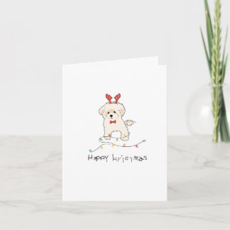 Bichon Holiday Card