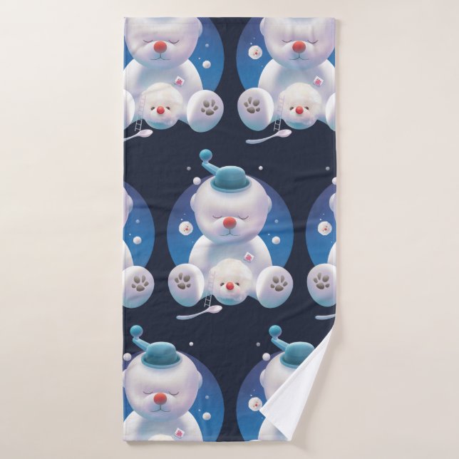 Bichon Ice Shaver Dreamland Bath Towel (Bath Towel)