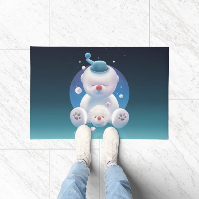 Bichon Ice Shaver Dreamland Doormat (Indoor)