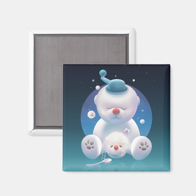 Bichon Ice Shaver Dreamland Magnet (Front/Back)