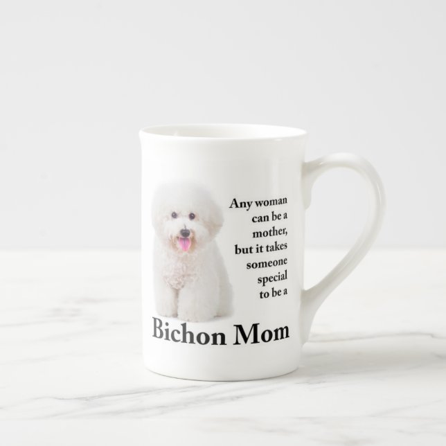Bichon Mum Bone China Mug (Right)