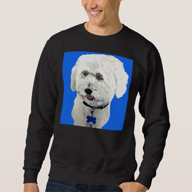 Bichon Poodle Blue Sweatshirt (Front)