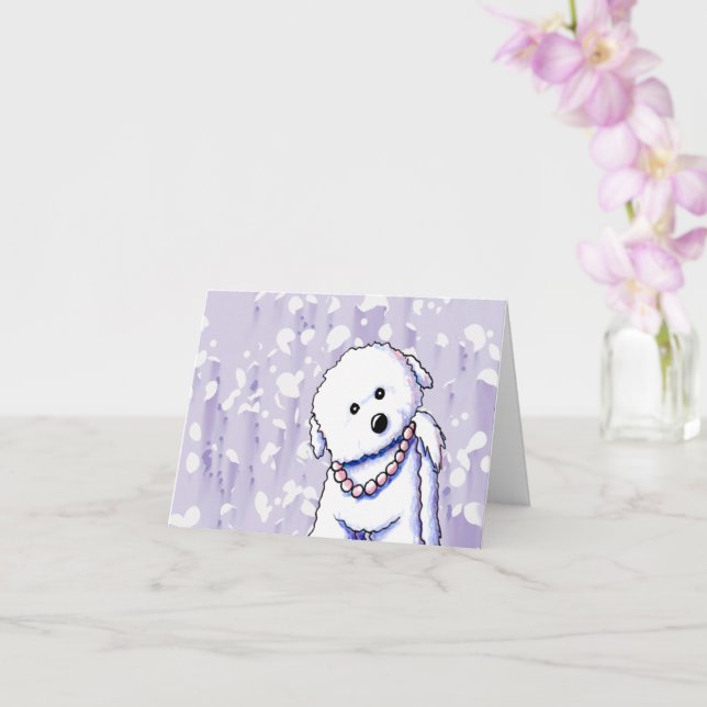 Bichon Thank You Card (Orchid)