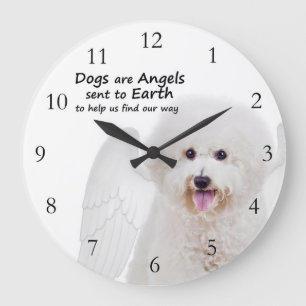 Bichons are Angels Clock