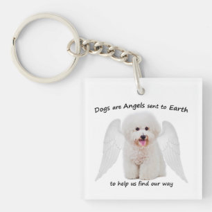 Bichons are Angels Keychain