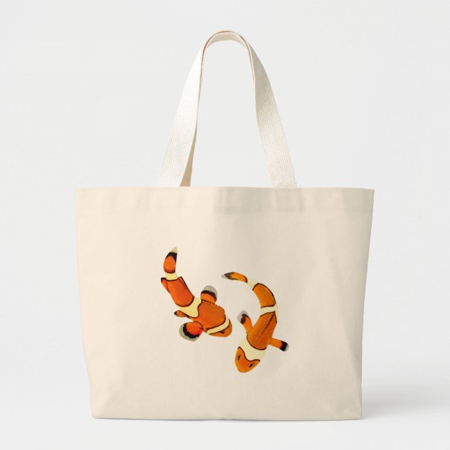 Bickering Clownfish Large Tote Bag (Front)